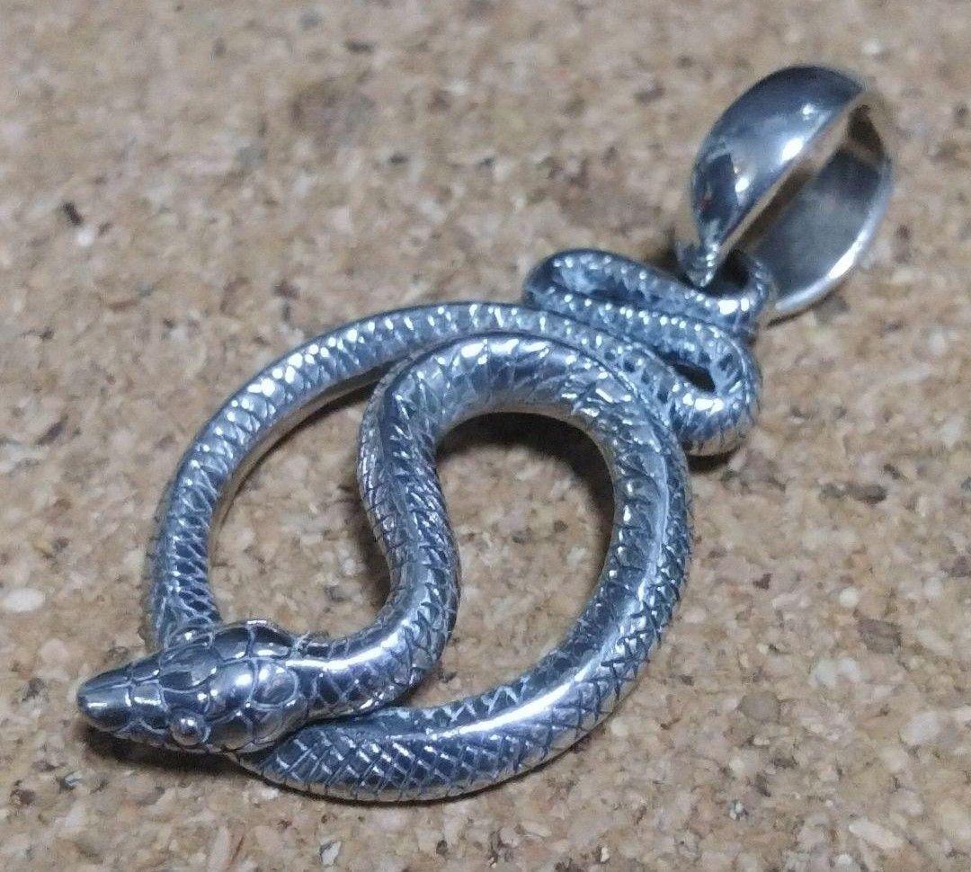 かすう工房 ペンダント 蛇 巳 ヘビ ネックレス シルバーアクセサリー