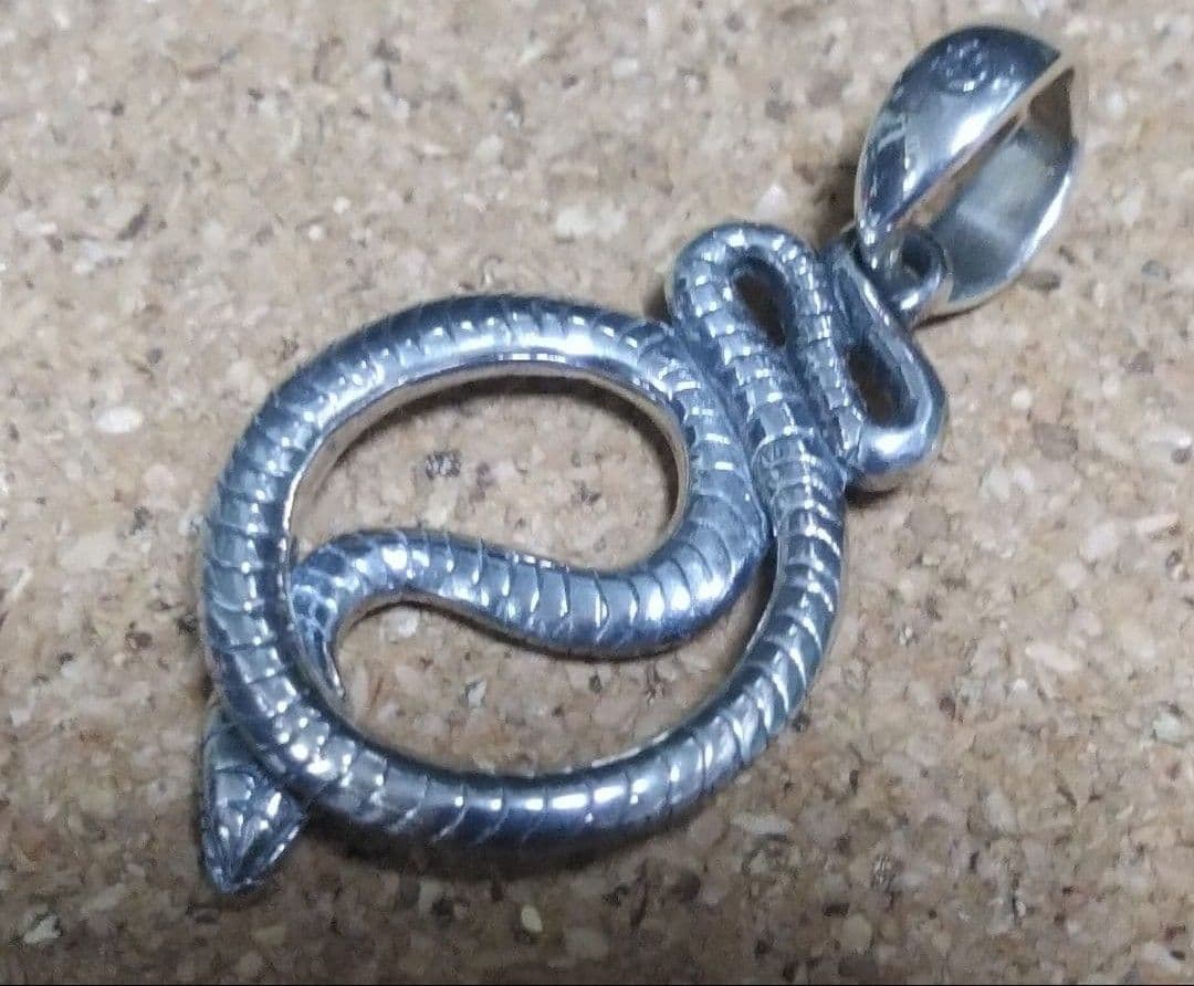 かすう工房 ペンダント 蛇 巳 ヘビ ネックレス シルバーアクセサリー