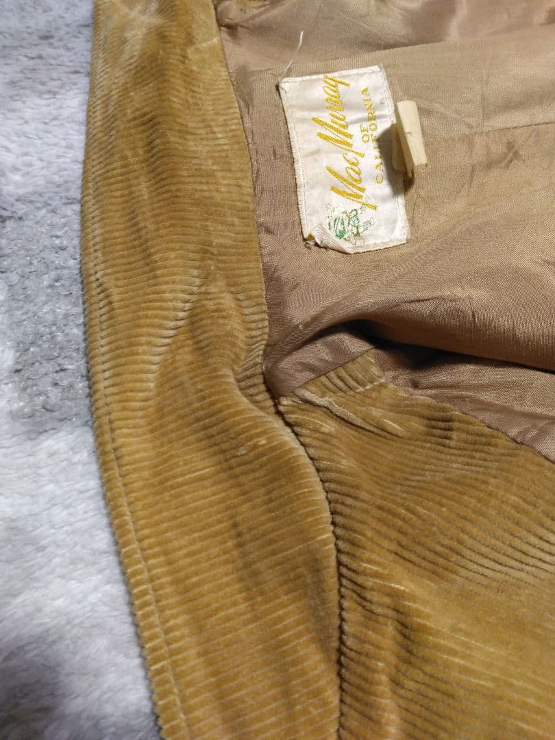 70s　MacMurray マクマリー　コーデュロイ ウエスタンジャケット　XL