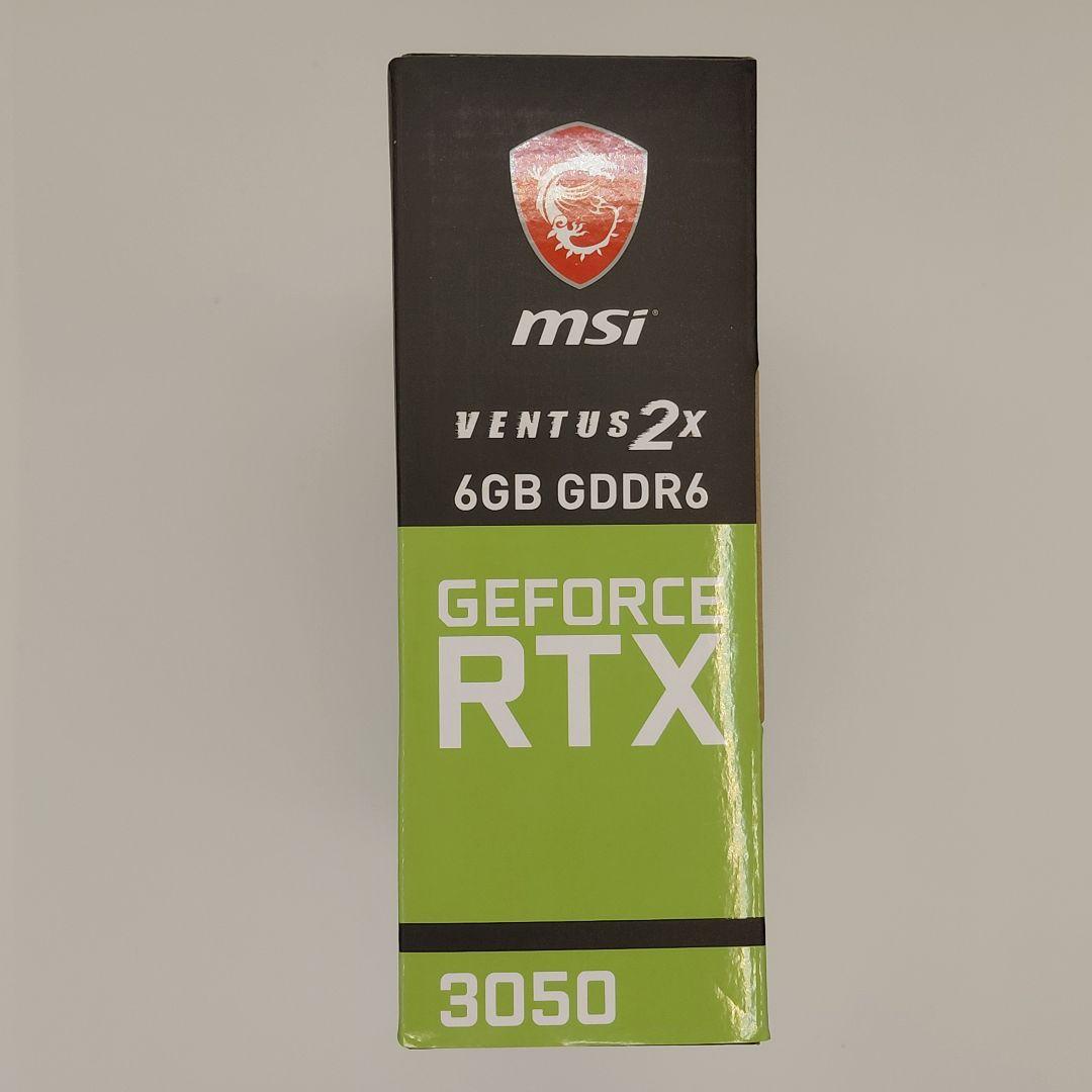 【即日発送】新品MSI RTX3050 VENTUS 2X E 6G OC NN