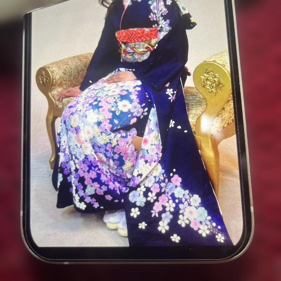 辻ヶ花振袖花絞り金通し