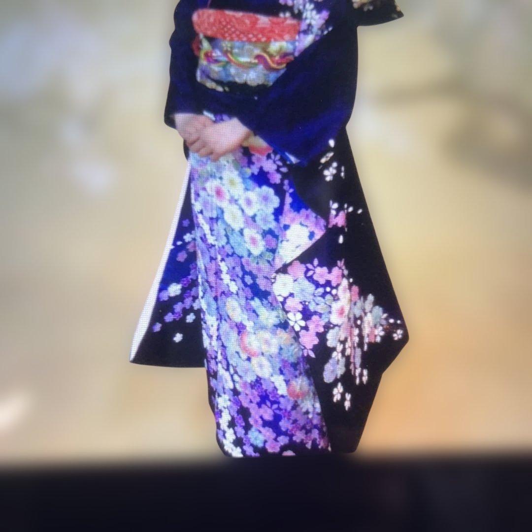 辻ヶ花振袖花絞り金通し