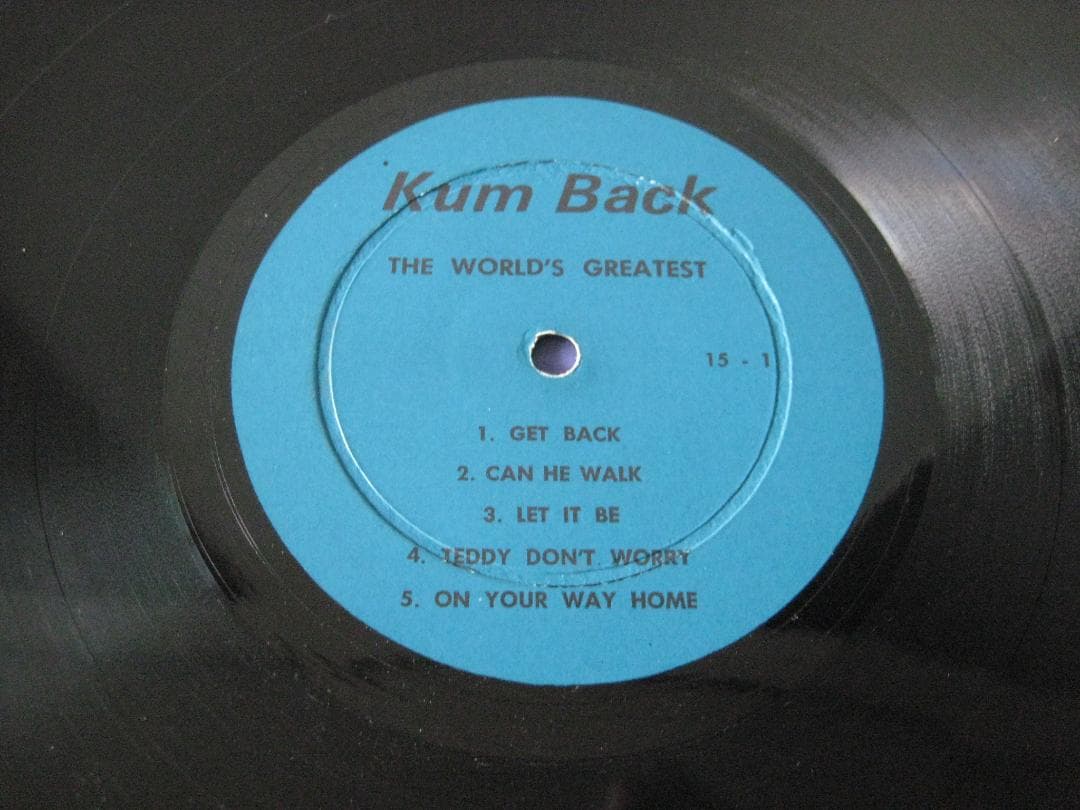 BEATLES KUM BACK レア初期ブルーレーベル