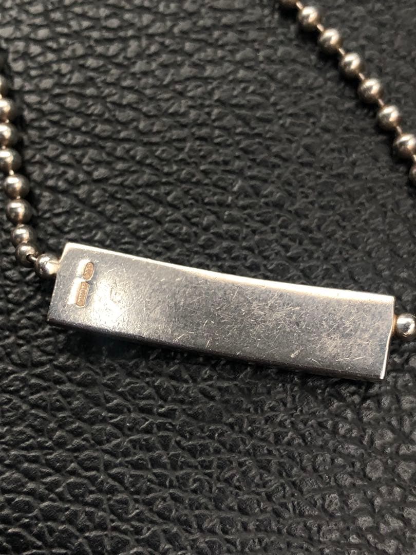アクセサリー OLD GUCCI ID Plate Ball Chain Choker