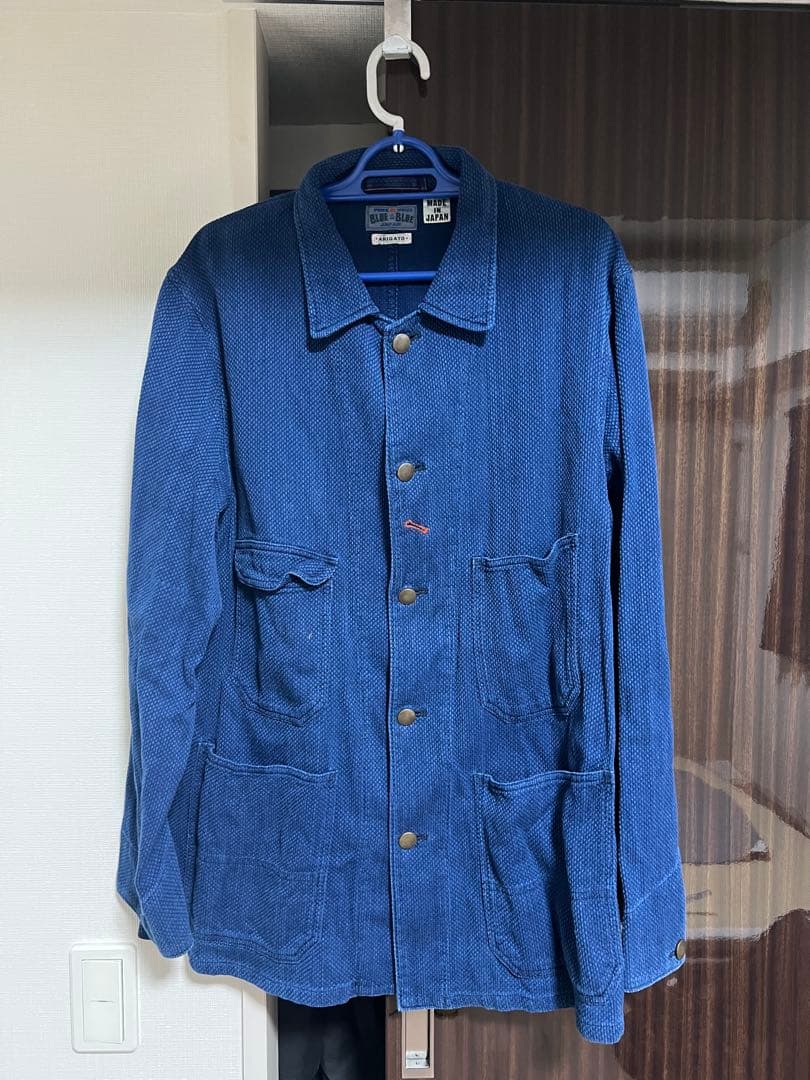 BLUE BLUE JAPAN ネイビー カバーオール M