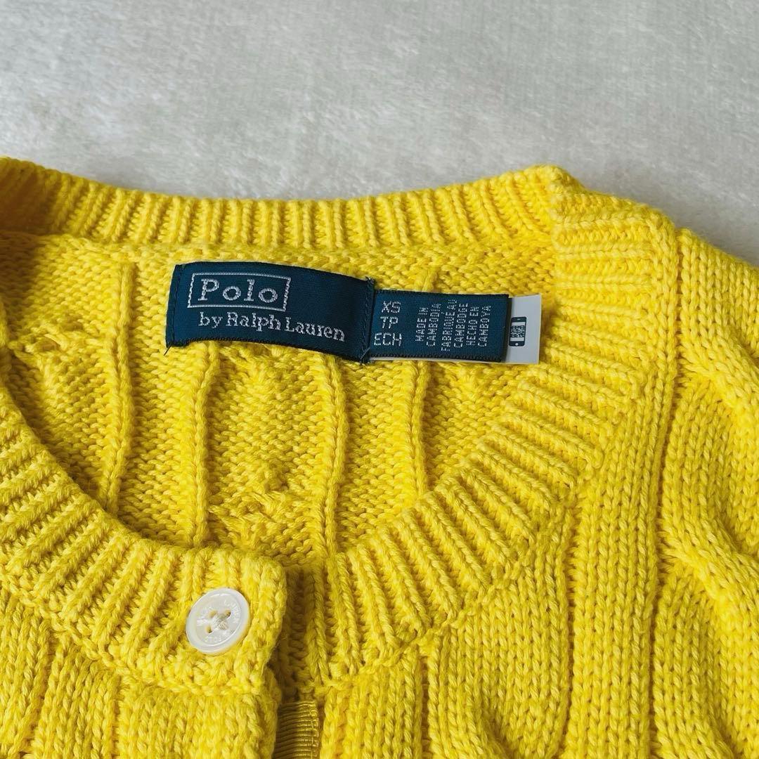 ラルフローレン ケーブル コットンカーディガン ポニー刺繍 人気　現行タグ　春