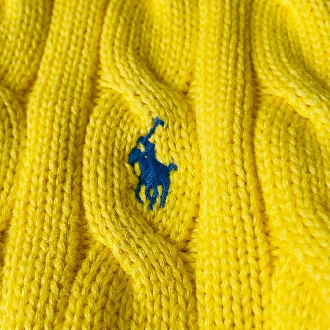 ラルフローレン ケーブル コットンカーディガン ポニー刺繍 人気　現行タグ　春