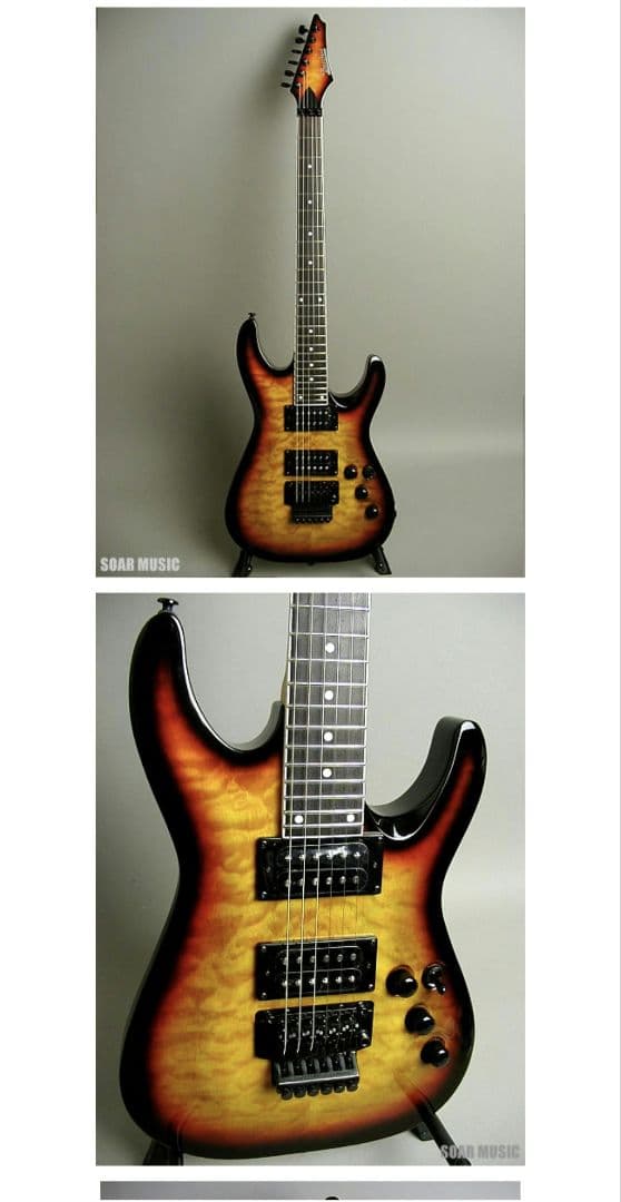 BST-480 3TS (Bacchus)限定生産 　エレキギターフロイドローズ