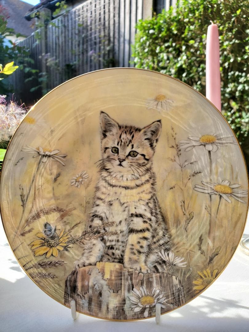 ロイヤルウースター 猫•飾り皿