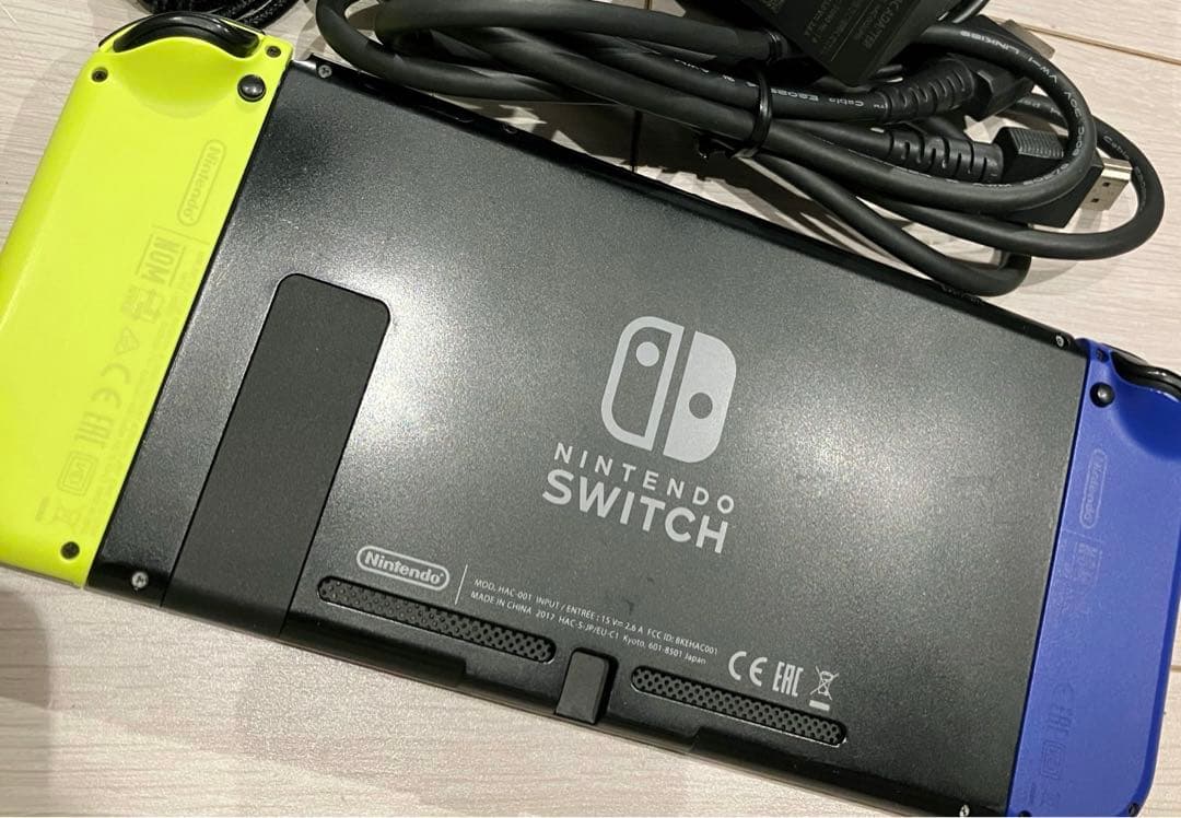 【オマケ】マイクロSD256GB付き　Switch本体セット　イエロー×ブルー