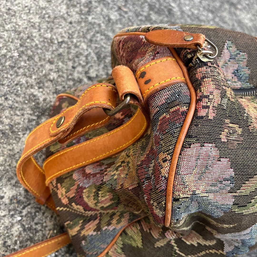 希少 Polo Ralph フラワーボストンバッグ