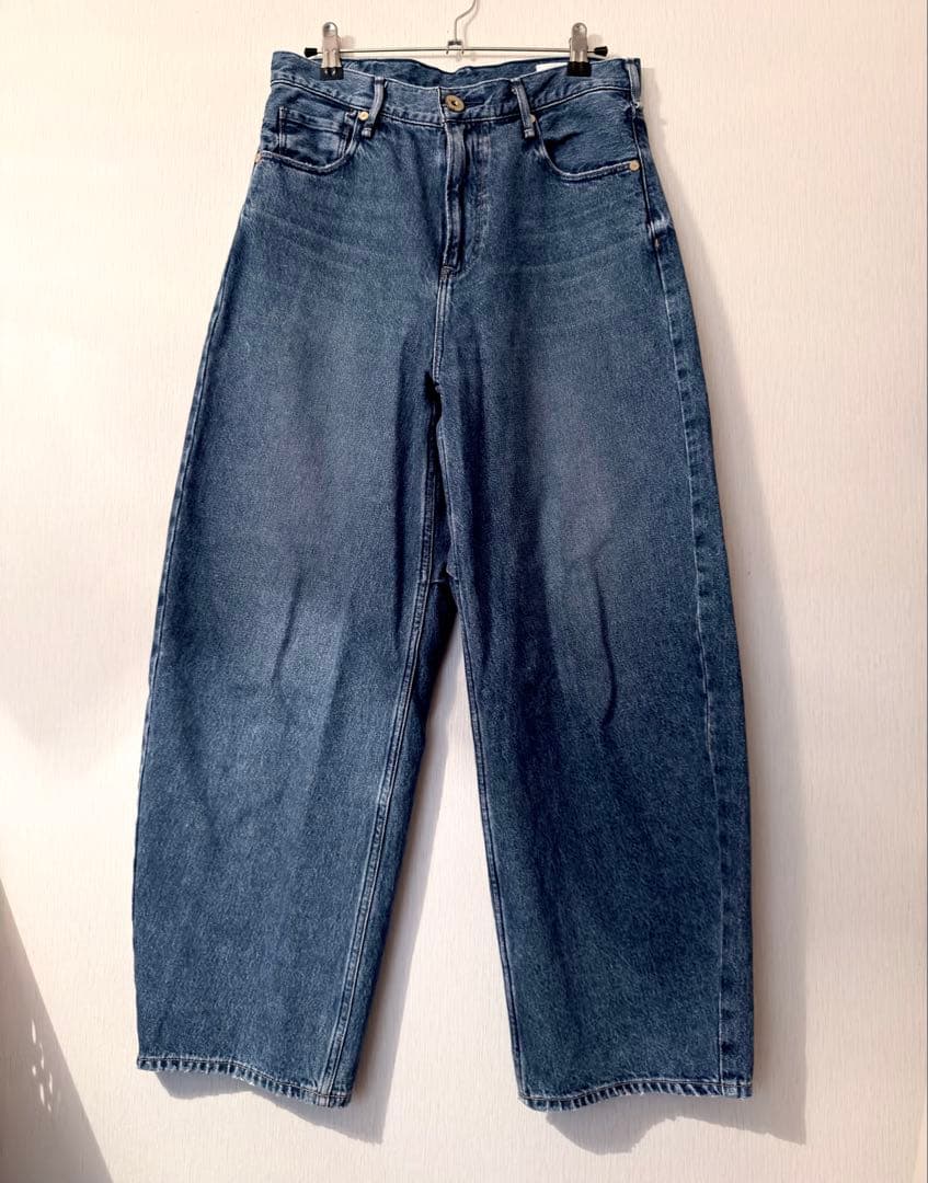 【未使用】upper hights for コンテ デニムワイドパンツ DEUX