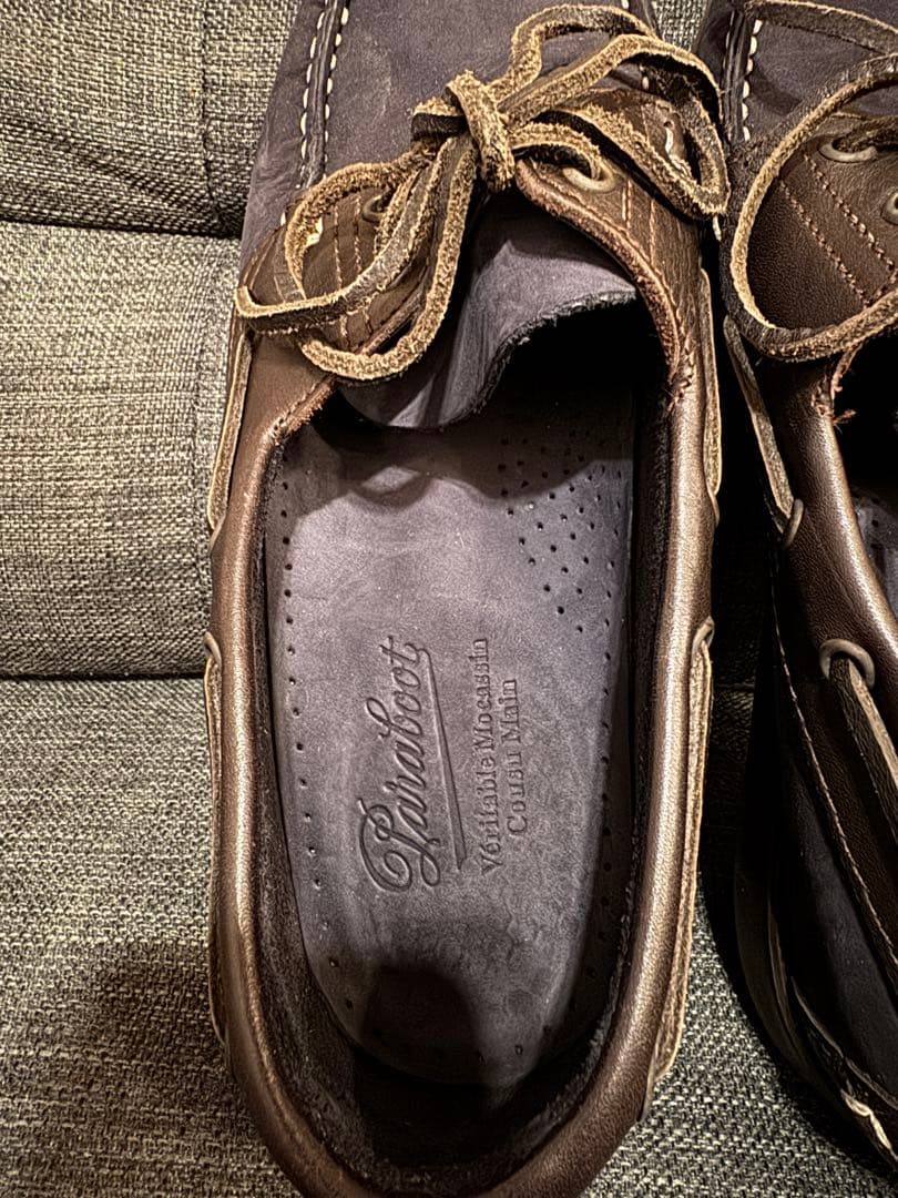 Paraboots ネイビー デッキシューズ 5h