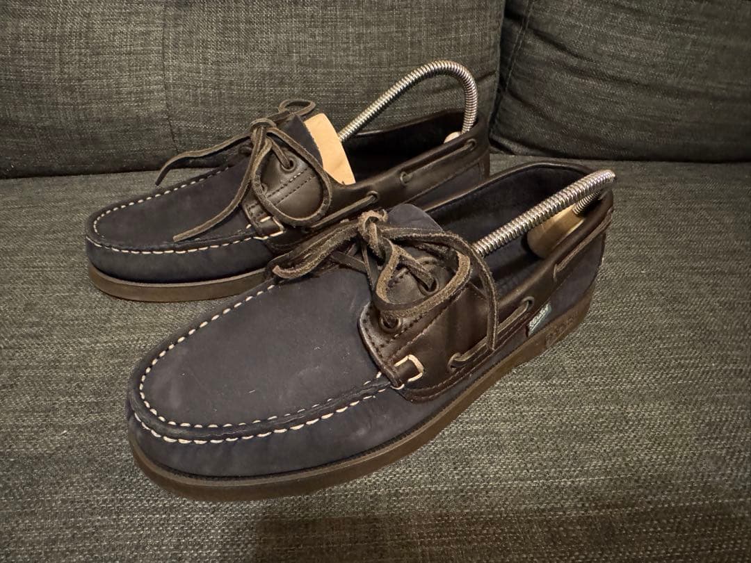 Paraboots ネイビー デッキシューズ 5h