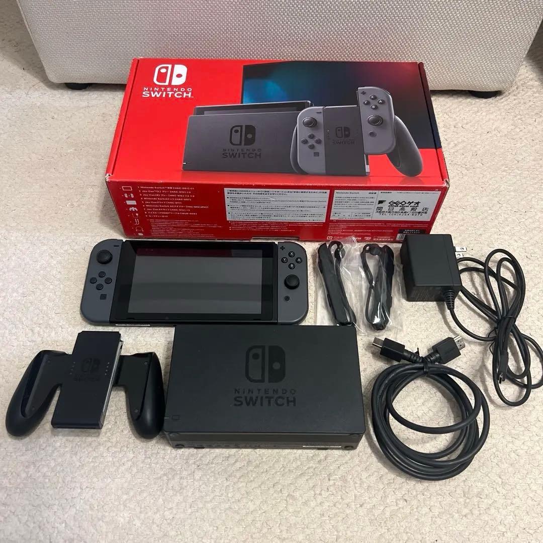 Nintendo Switch 本体 グレー 付属品付き ニンテンドースイッチ