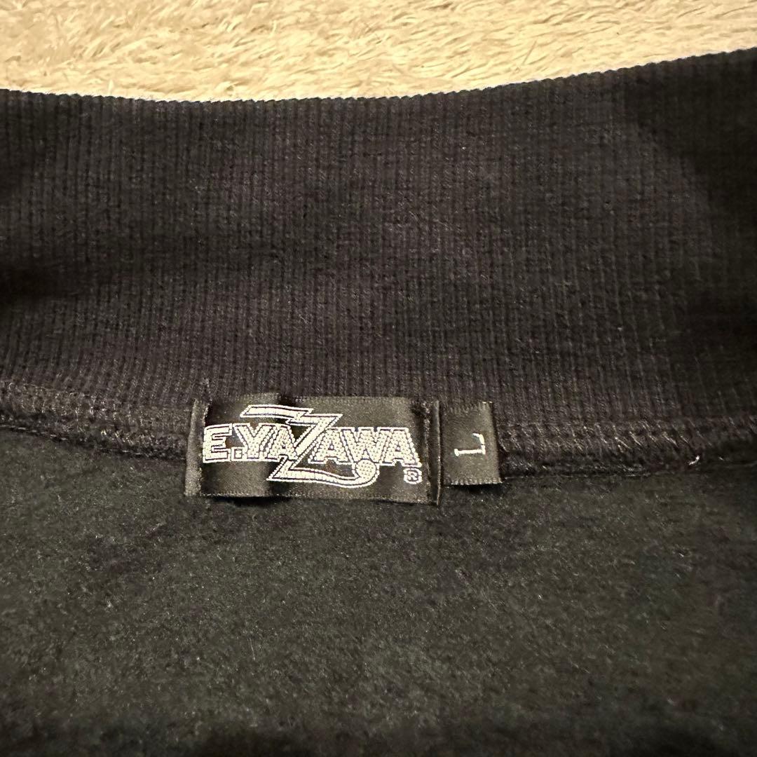公式 矢沢永吉　ジャケット　ブルゾン　メンズ　サイズL ロゴ　ビッグロゴ　刺繍