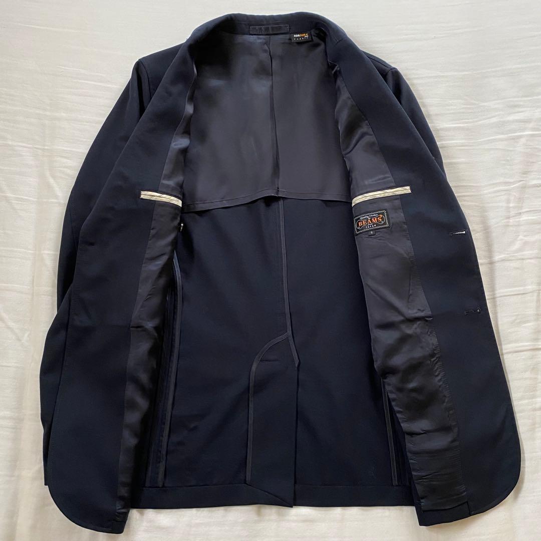 ビームスプラス 紺ブレザー 金ボタン シングルジャケット Sサイズ 付属品付き