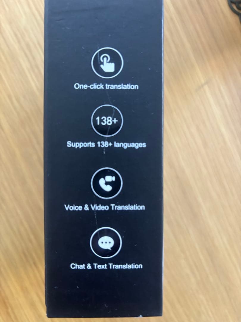 中古　★AIイヤホン 翻訳機「TRANSDEAR」138ヶ国語対応