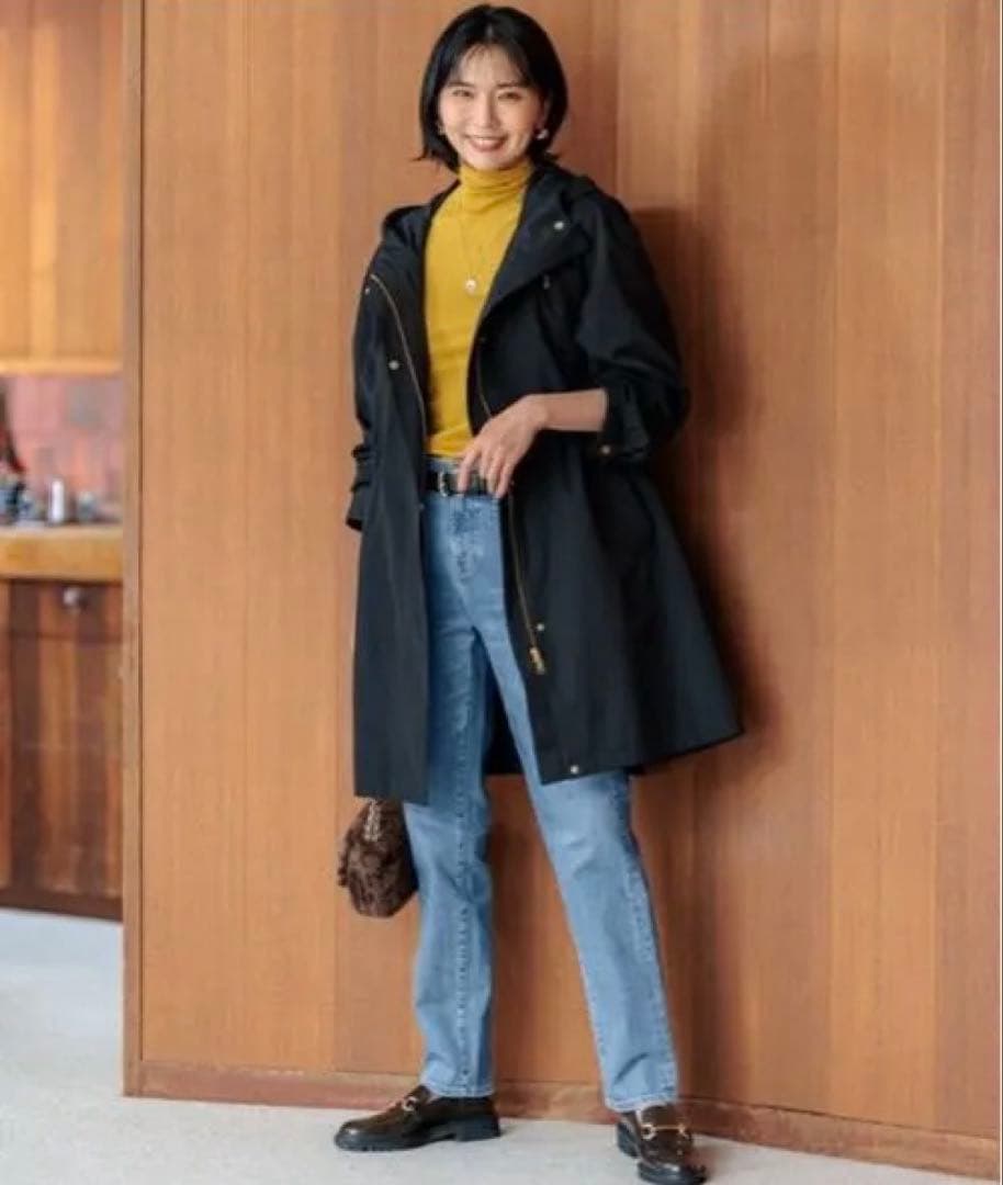 美品⭐︎23区 オンワード樫山 2wayモッズコート 黒 44(LL.XXL)
