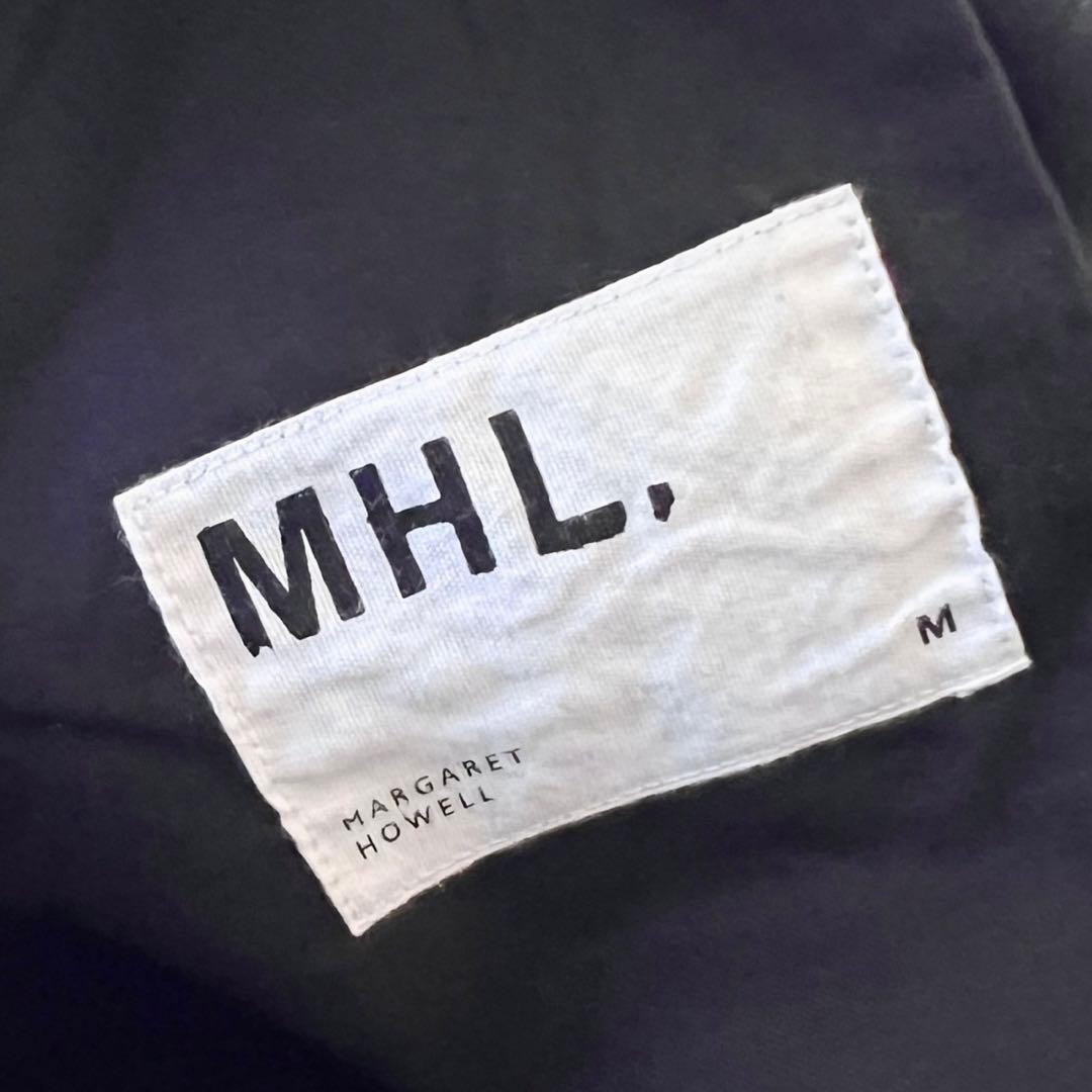 【美品】MHL./ウールコットンパンツ/ブラック/ M