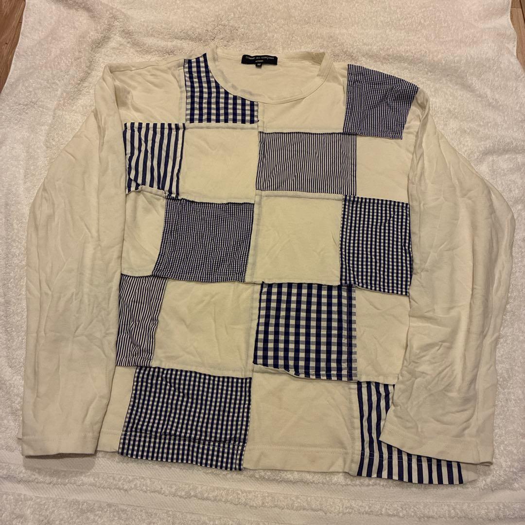 COMME des GARÇONS ヴィンテージ　パッチワーク 長袖Tシャツ M