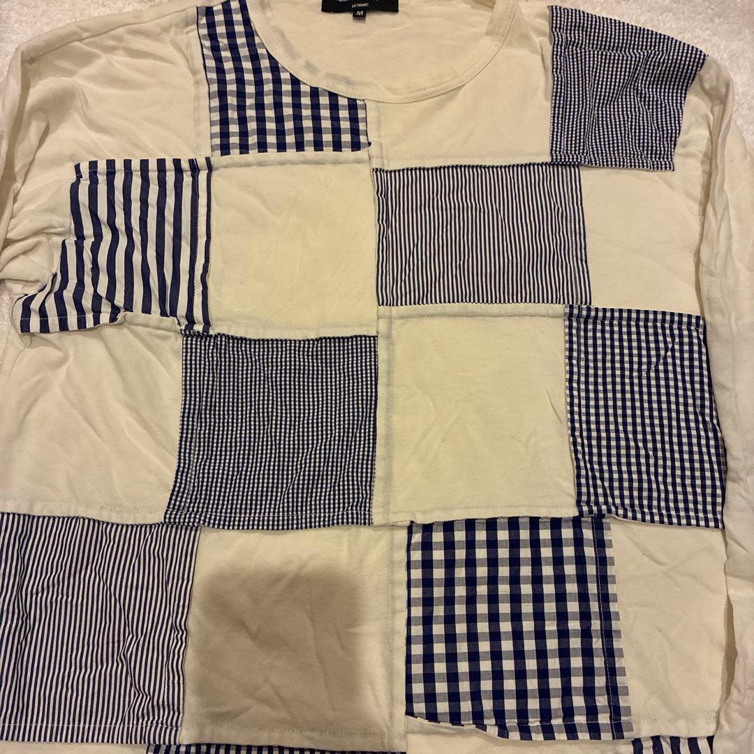 COMME des GARÇONS ヴィンテージ　パッチワーク 長袖Tシャツ M