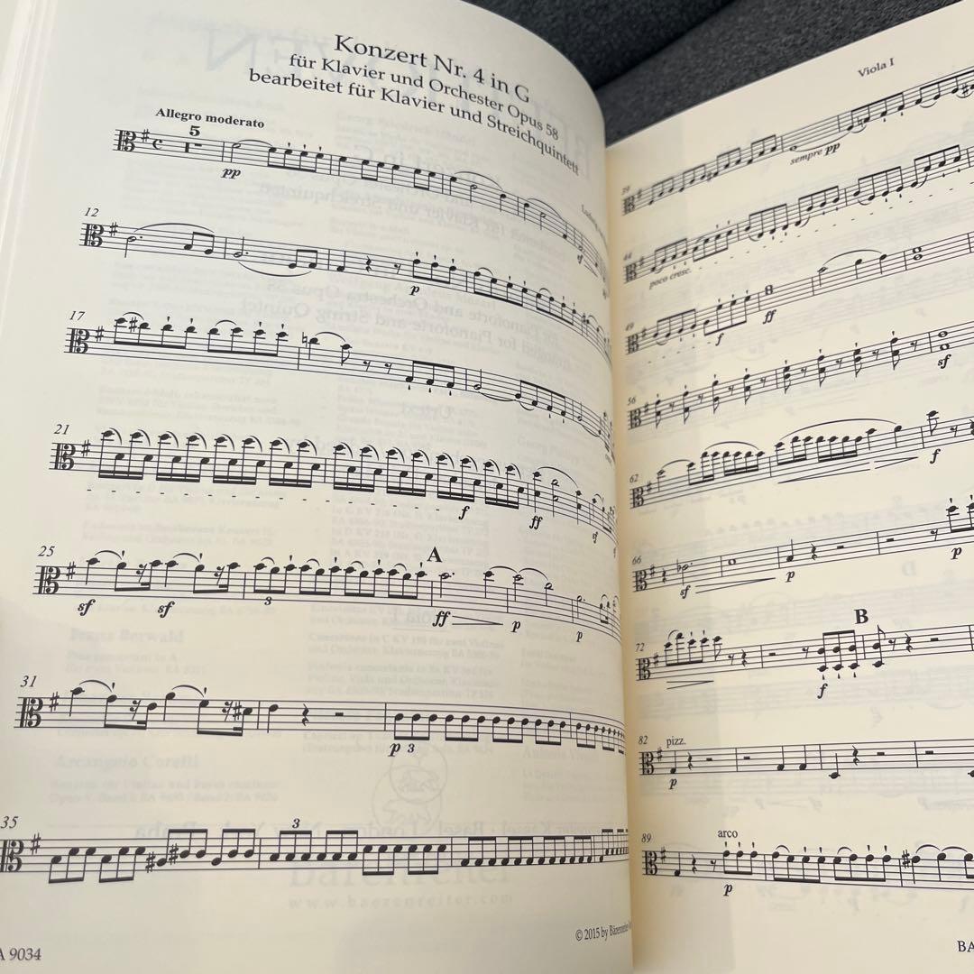 【最終値下げ】ベートーヴェン ピアノ協奏曲第4番 Op.58 作品58