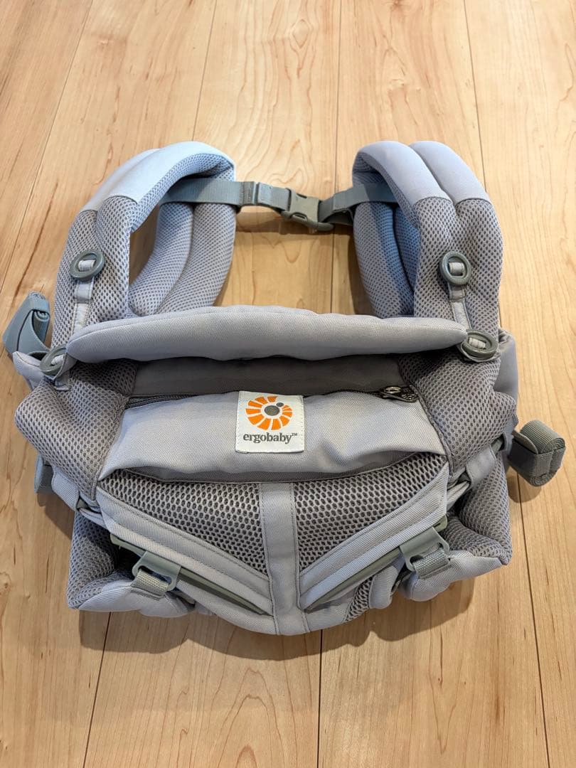 【ergobaby OMNI 360 抱っこ紐 グレー】ルカコ抱っこ紐カバー付き