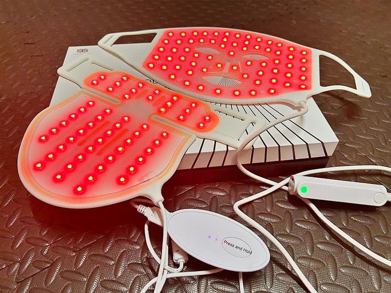 カレントボディー フェイス用+ネック&デコルテ LEDライトセラピー セット