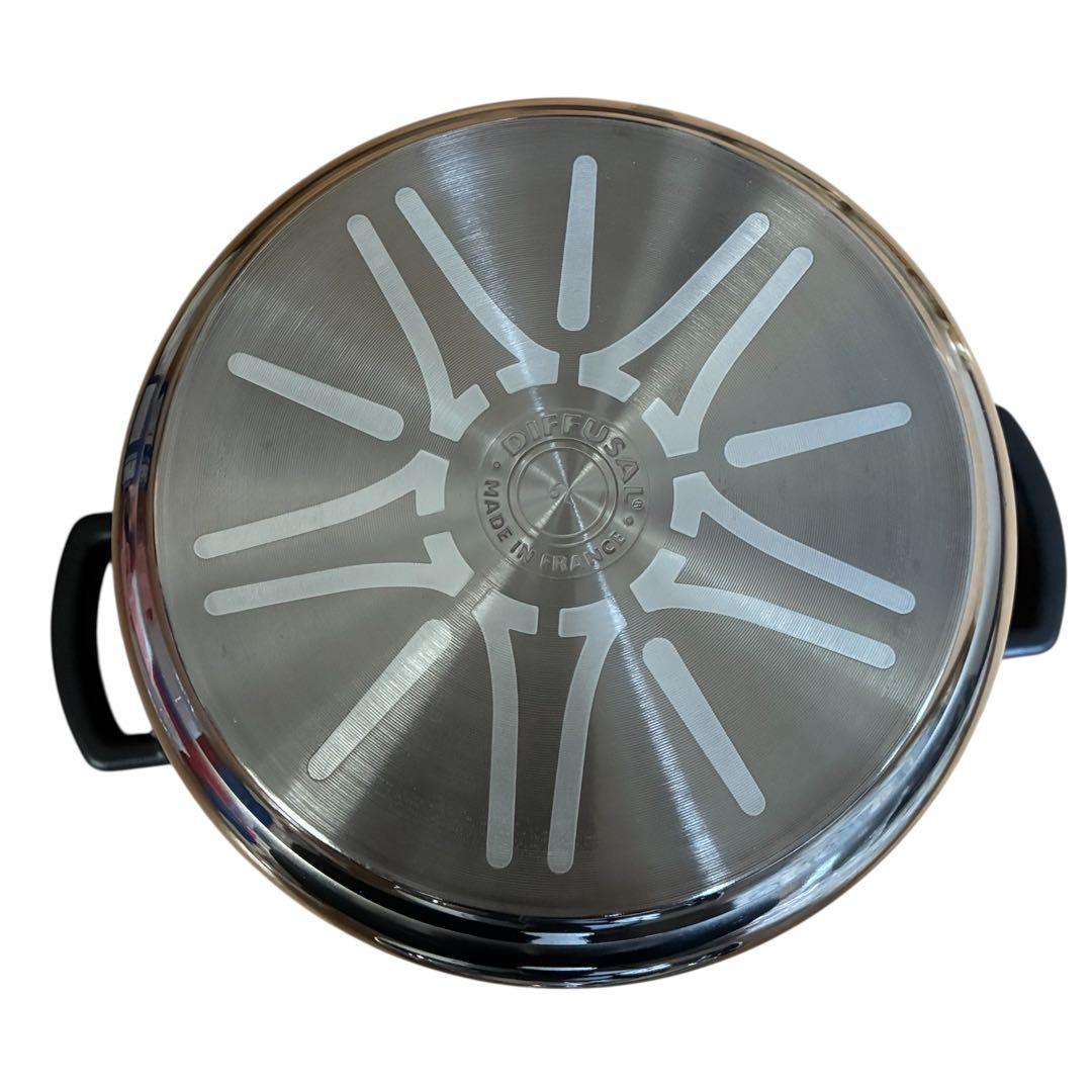 【美品】T-fal クリプソ 6L 圧力鍋 蒸しカゴ付き ティファール