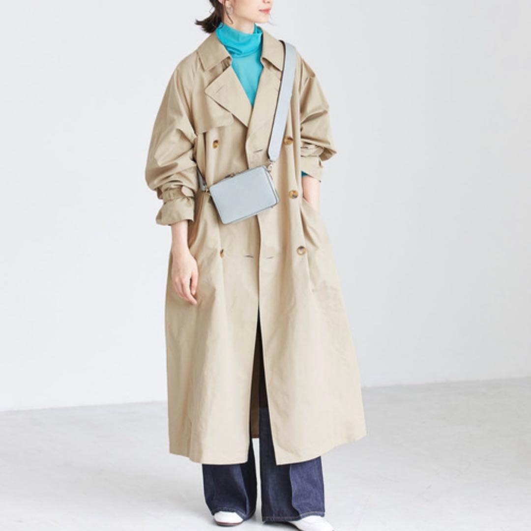 ADAM ET ROPE ロングトレンチコート 38 ベージュ