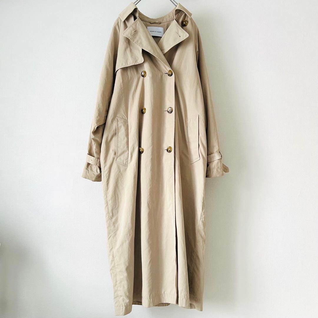 ADAM ET ROPE ロングトレンチコート 38 ベージュ