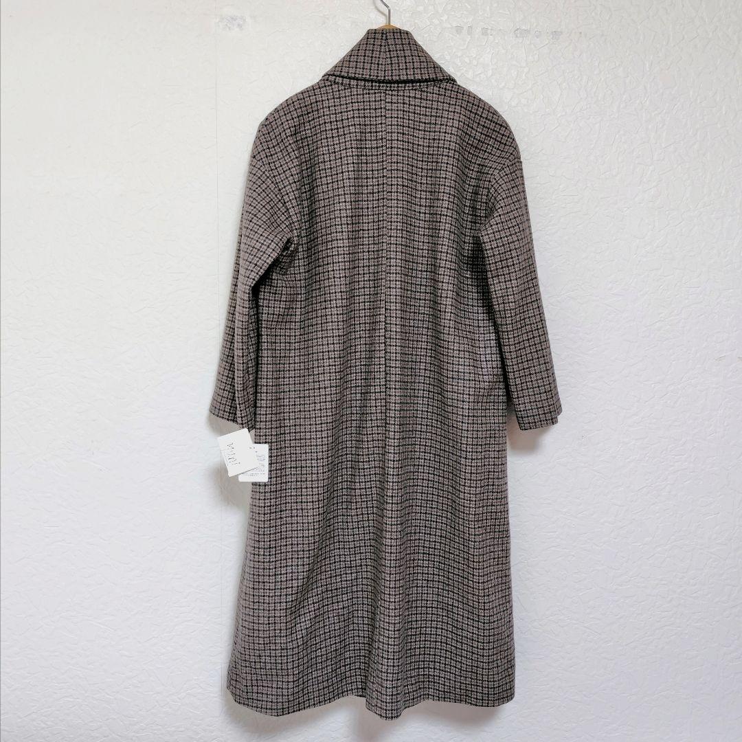 未使用 yuni ガンクラブ ウール ショールカラー コート ガウン ユニ 新品
