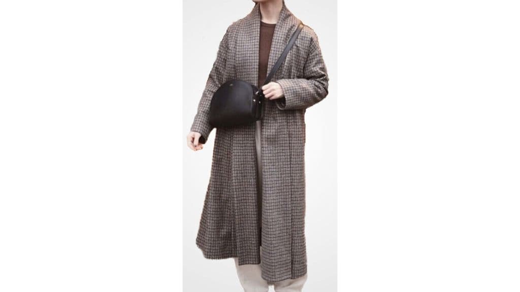 未使用 yuni ガンクラブ ウール ショールカラー コート ガウン ユニ 新品