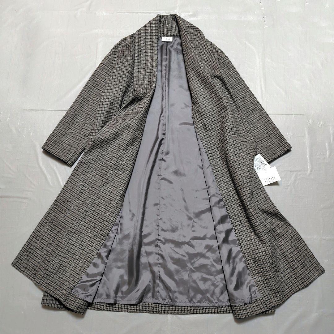 未使用 yuni ガンクラブ ウール ショールカラー コート ガウン ユニ 新品