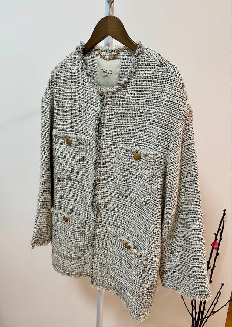 ジャーナルスタンダードレサージュ美品⭐️日本製GIOLICAツイードジャケット