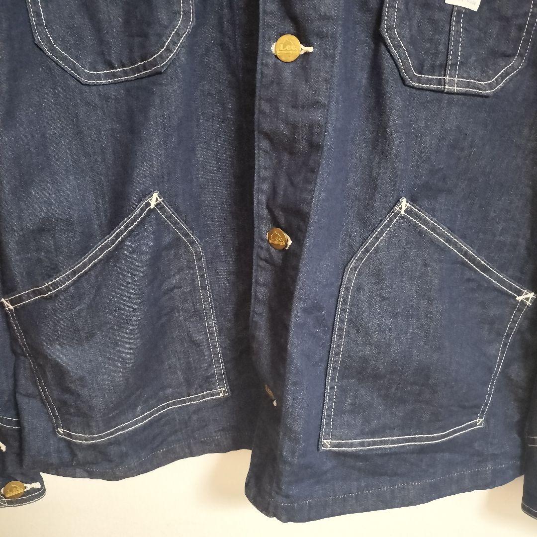 【Lee】デニムカバーオール LB0239 ノーカラージャケット　インディゴ　M