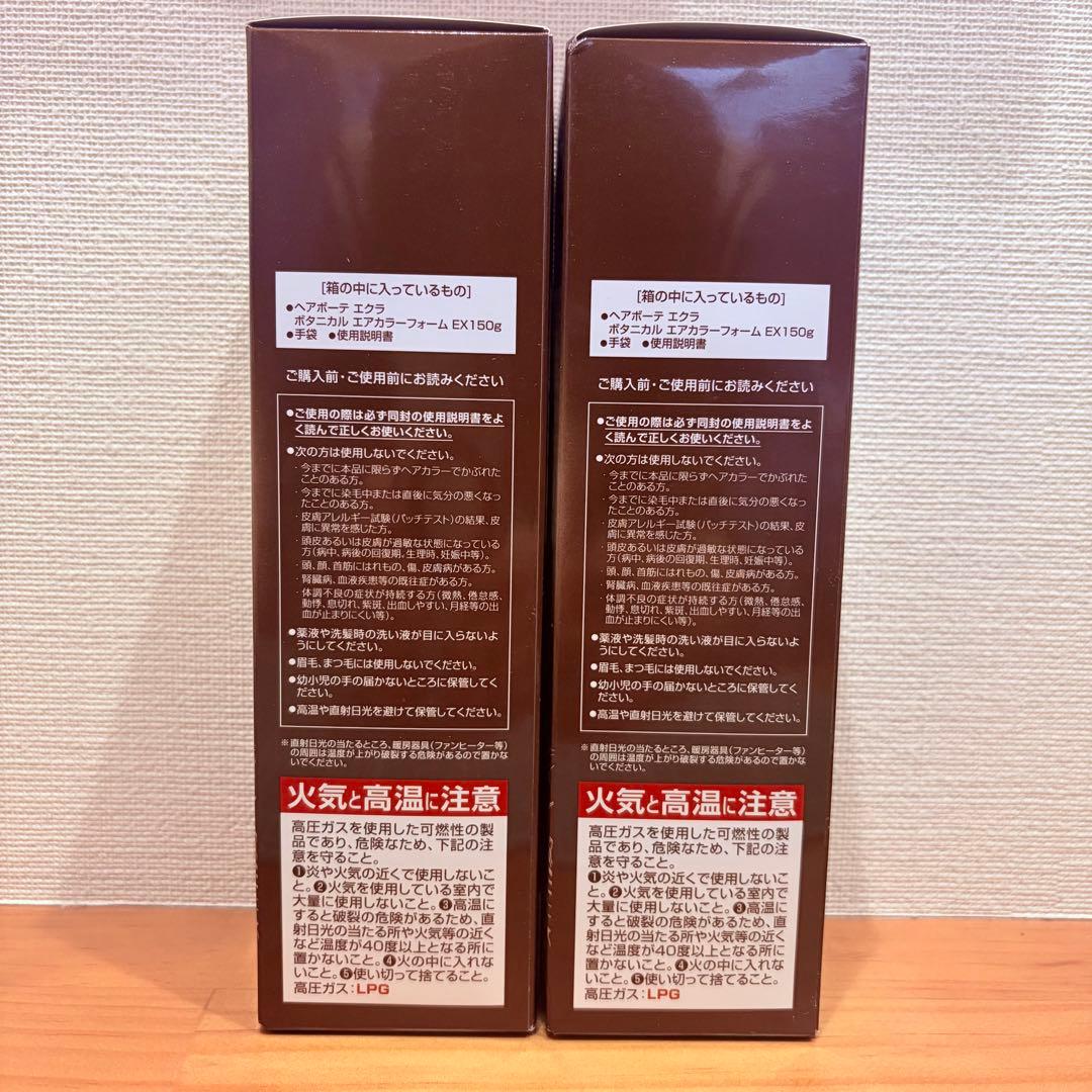 ヘアボーテ エクラ ボタニカル エアカラーフォームEX ダークブラウン2本