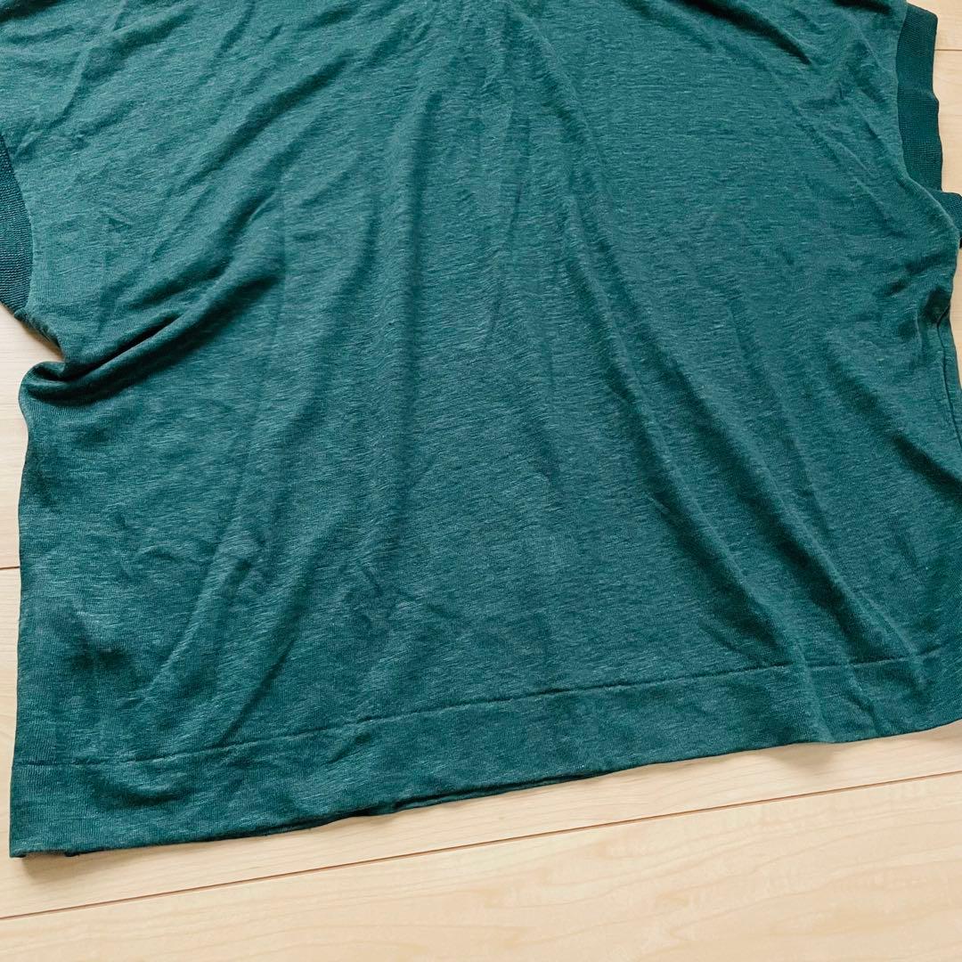 マーガレットハウエル　LINEN JERSEY POLO グリーン　22SS