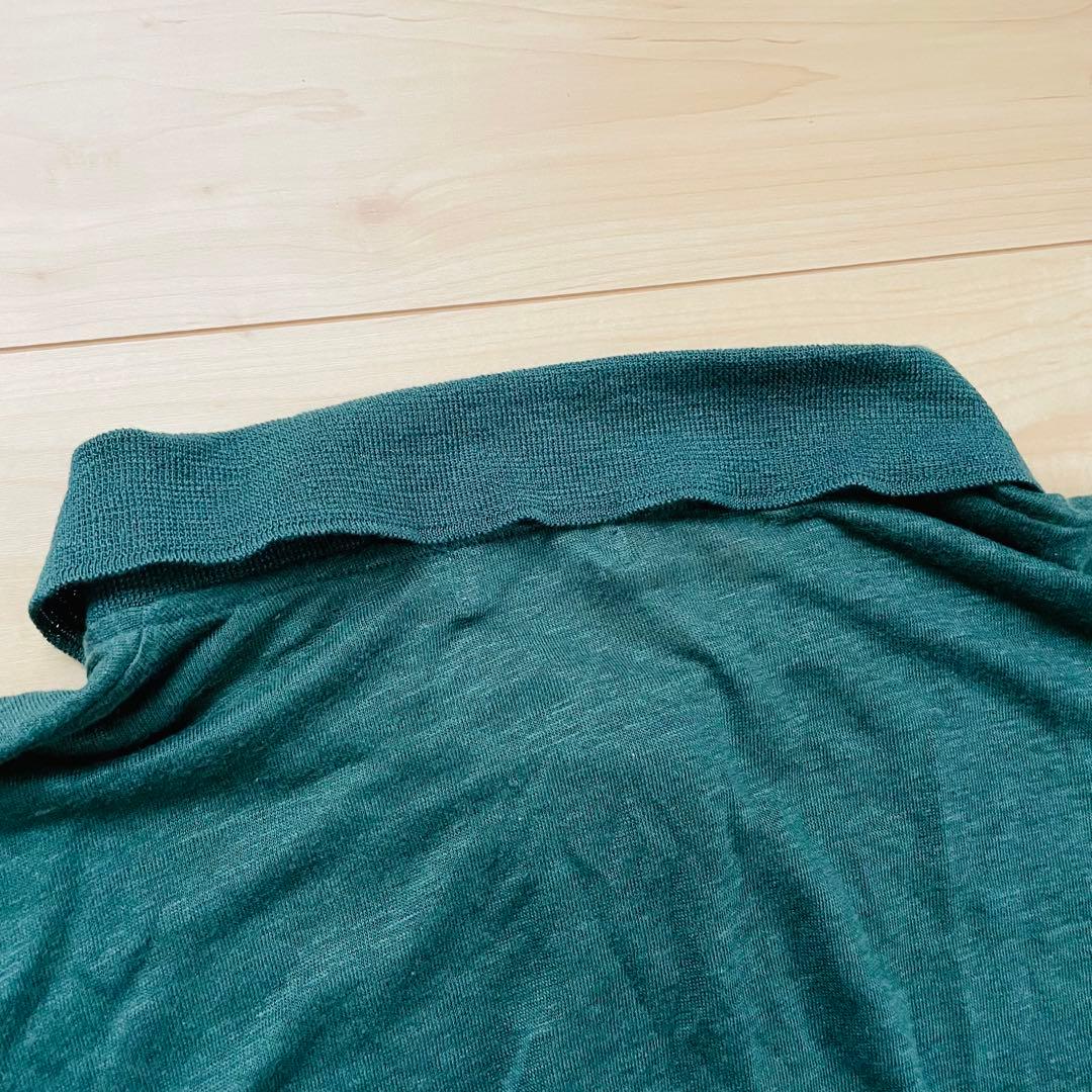 マーガレットハウエル　LINEN JERSEY POLO グリーン　22SS