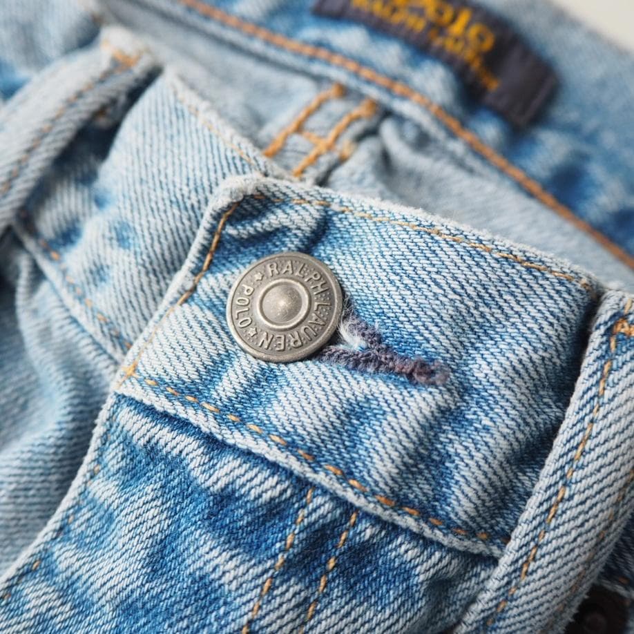 POLO ポロラルフローレン パッチワーク デニム 25 ジーンズボーイフレンド