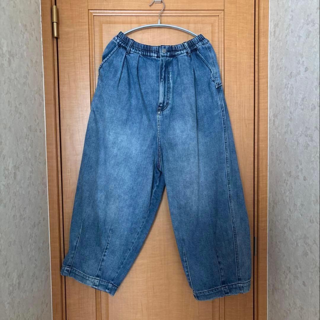 ソウルベリー 店長がつくったデニムもぽわんと9分丈ワイドパンツ