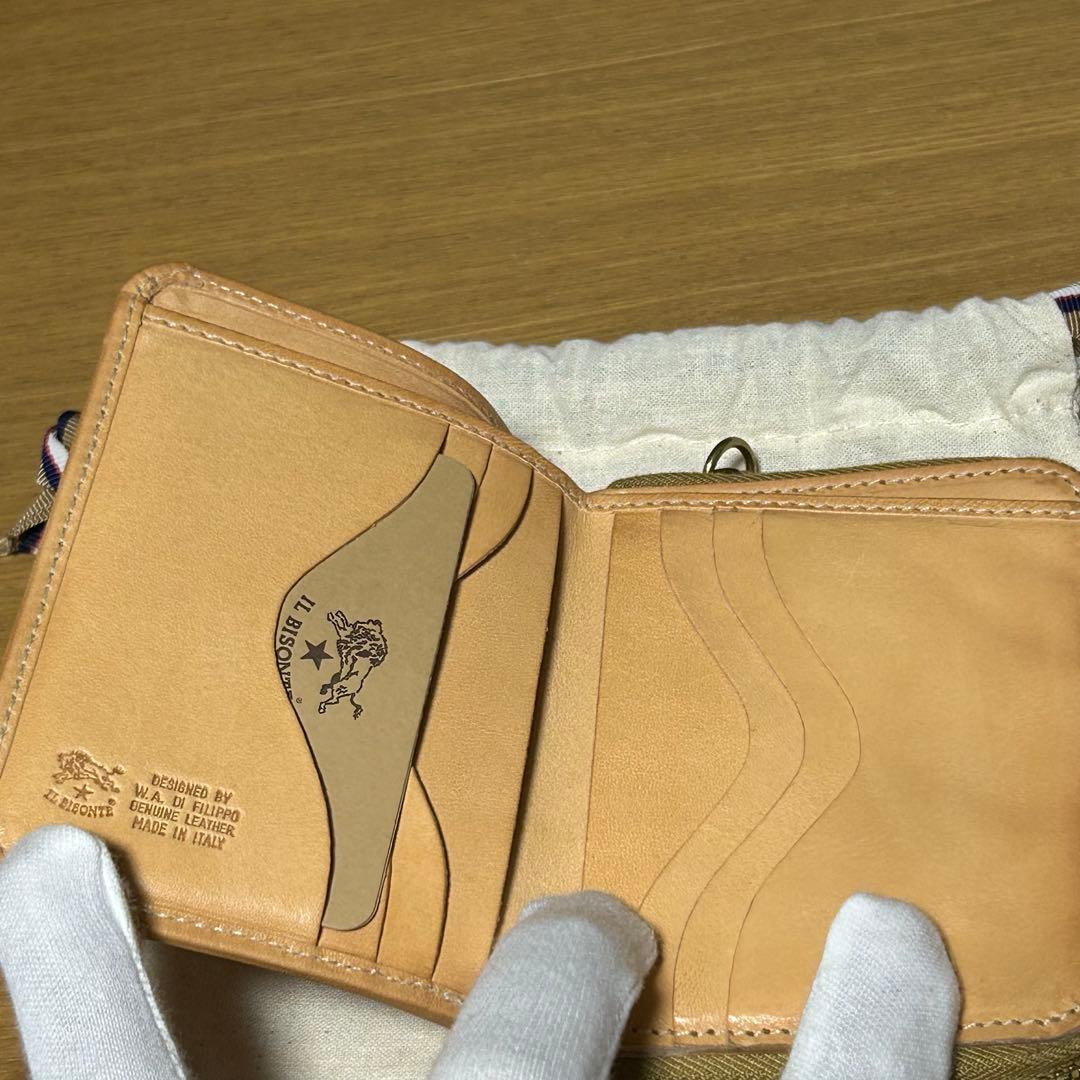 IL BISONTE 二つ折り財布 ナチュラルレザー
