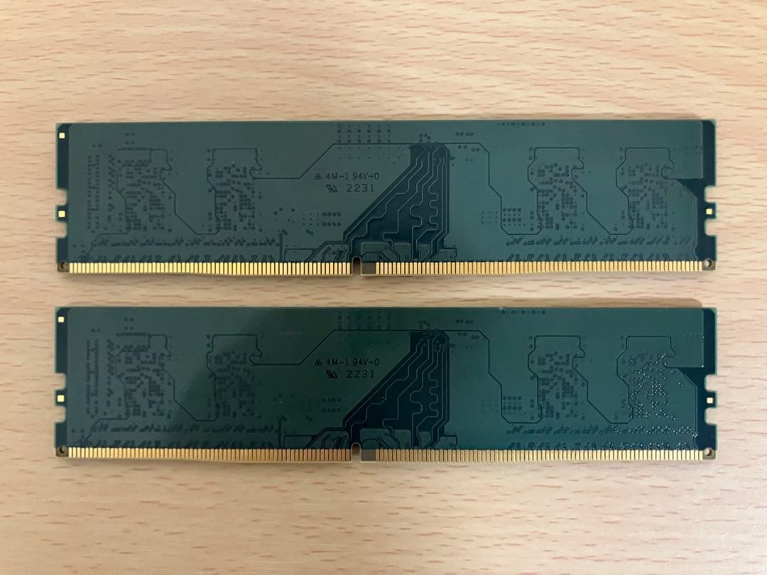 美品●DDR4-3200 8GB×2枚(16GB) SanMax●デスクトップ用