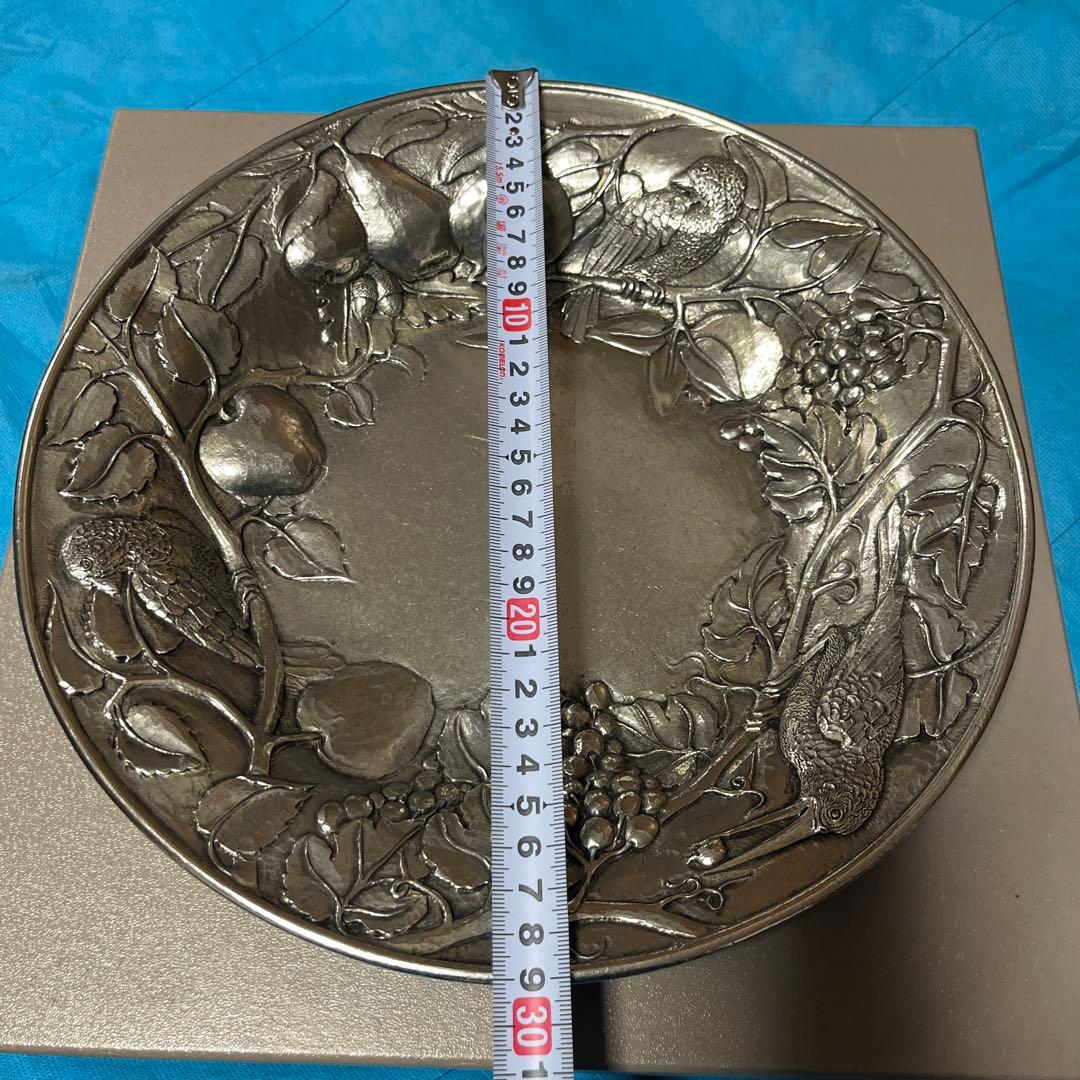 ［再！値下げ］メゾン・ド・レタン ピューター　錫大皿　30cm