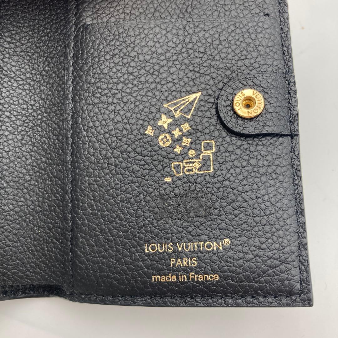 【IC 特美品】ルイヴィトン アンプラント ポルトフォイユ リサ 黒 財布