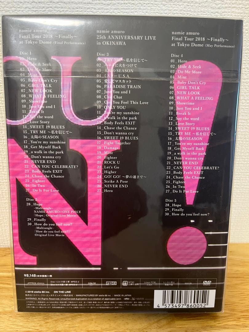 安室奈美恵Finally DVD 初回限定版 東京ドーム
