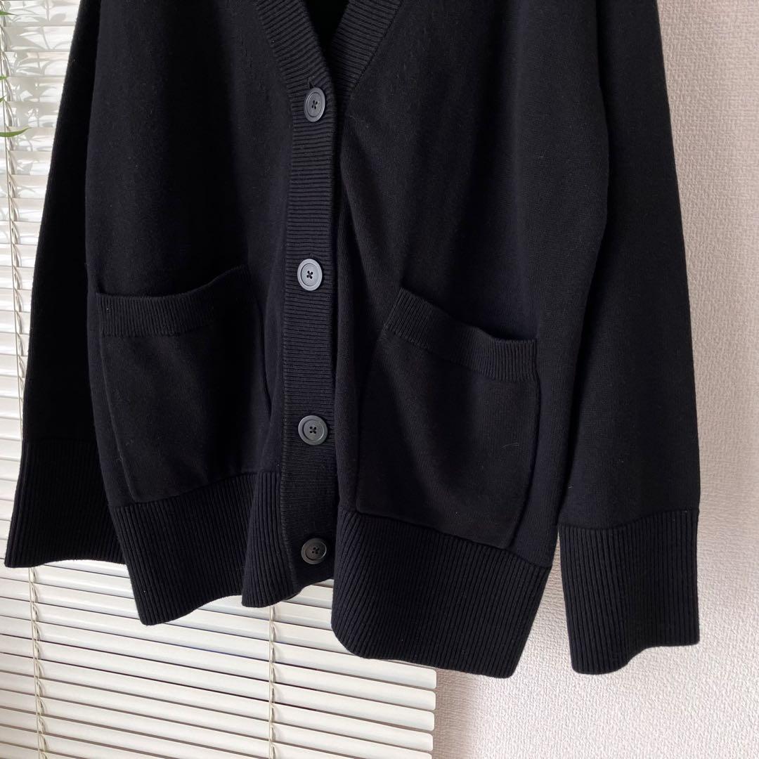 JOURNAL STANDARD コットンカシミヤビッグカーディガン 黒