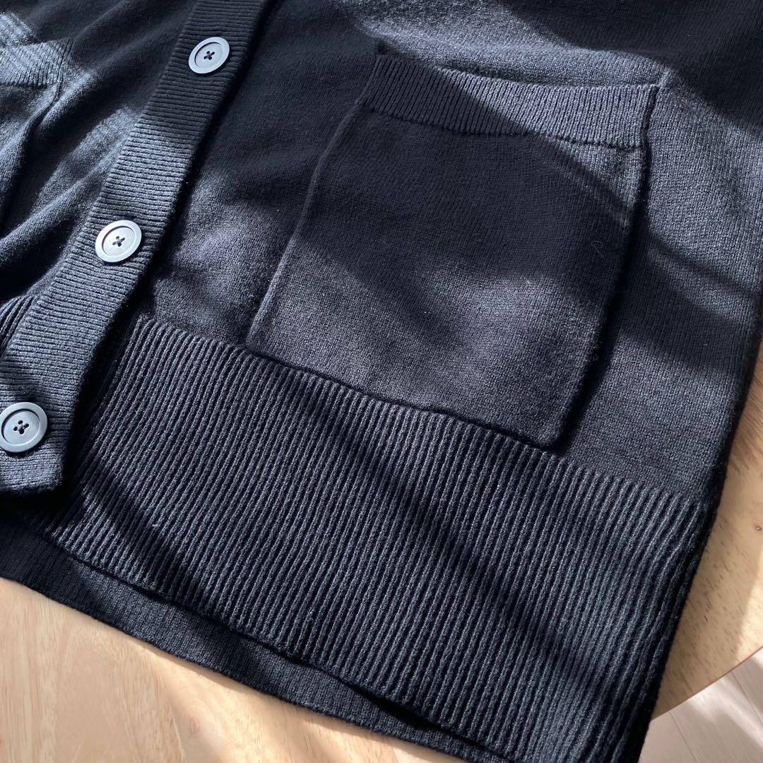 JOURNAL STANDARD コットンカシミヤビッグカーディガン 黒