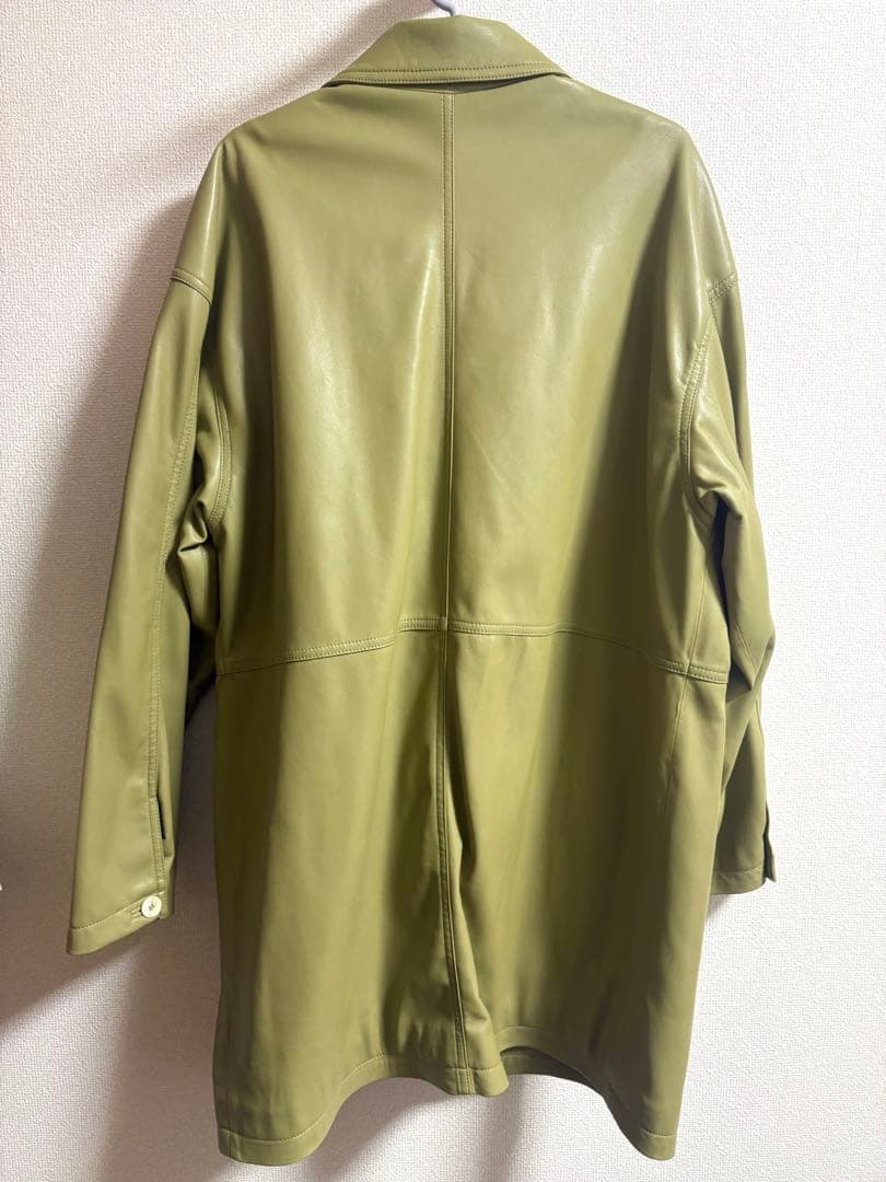 TODAYFUL フェイクレザージャケット　オリーブグリーン